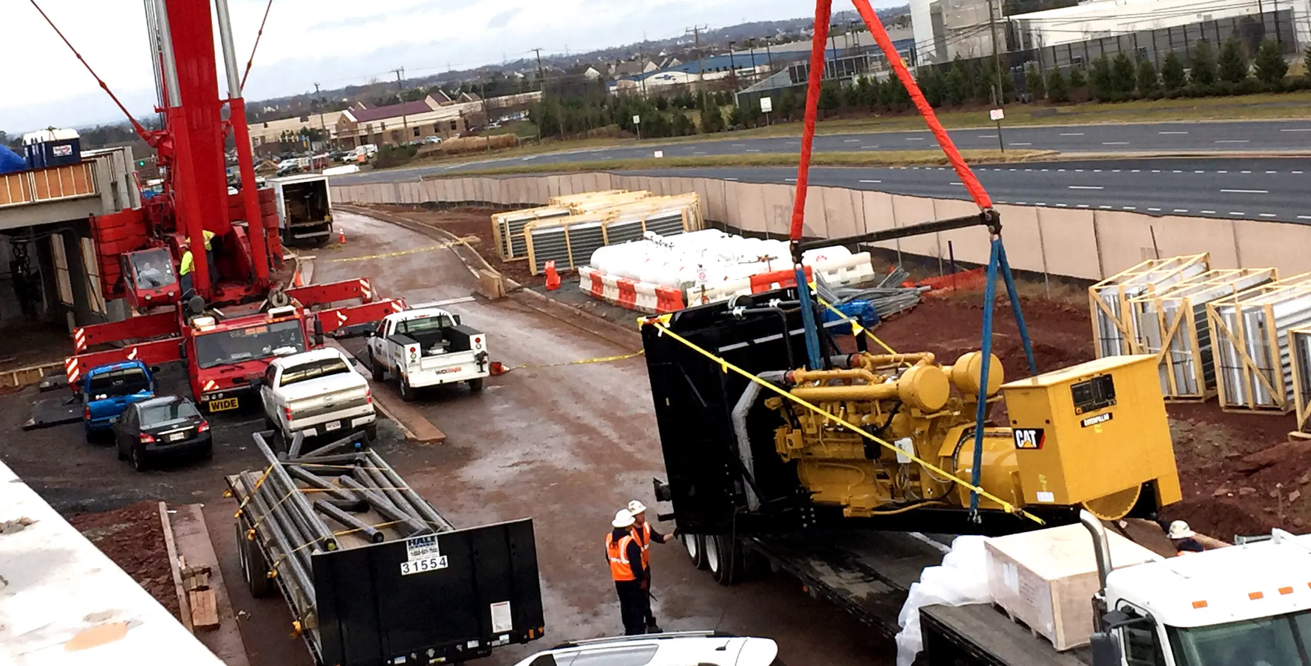 Generator installation at Carter job site