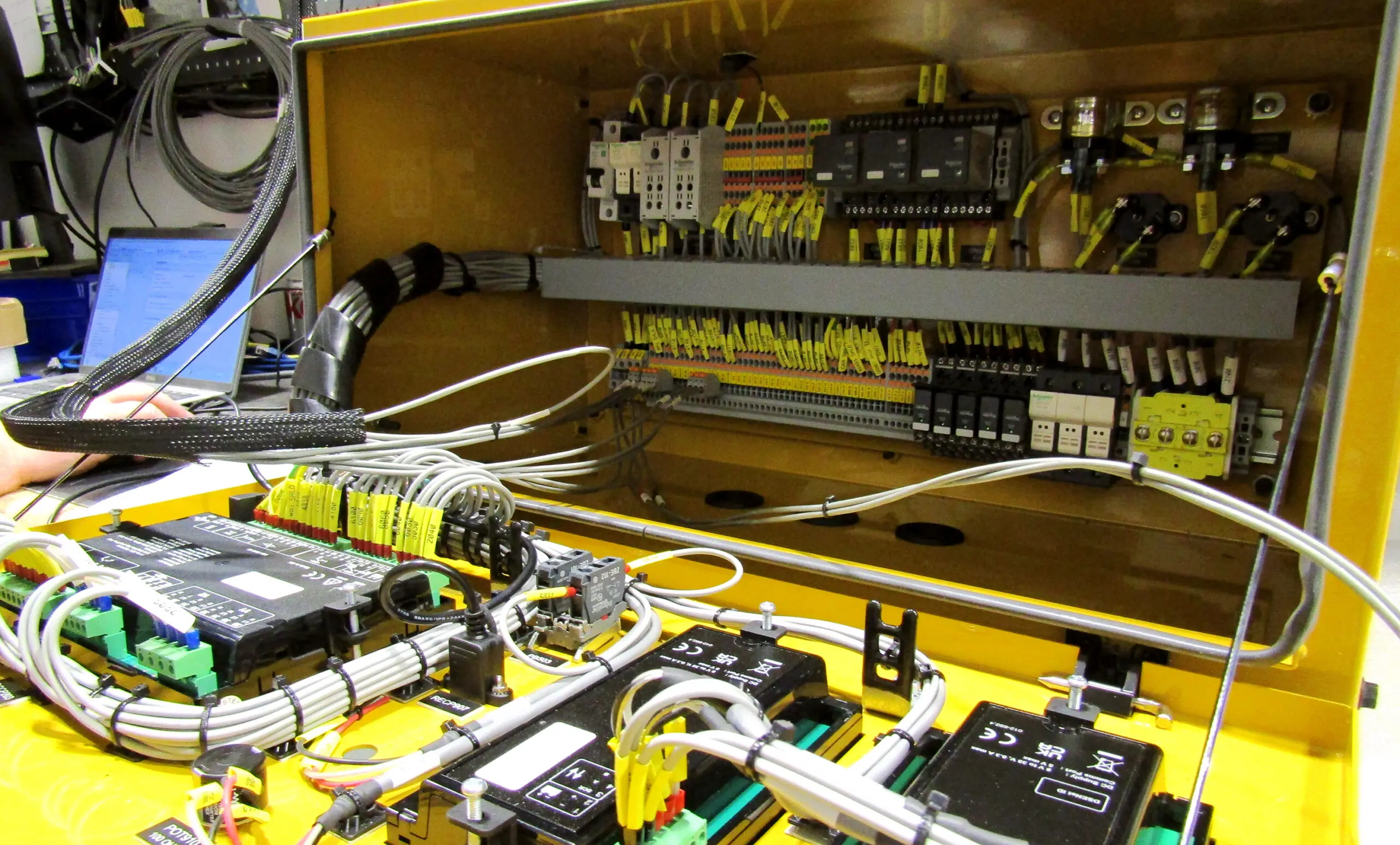 Control panel in Carter's Engineering Services workshop