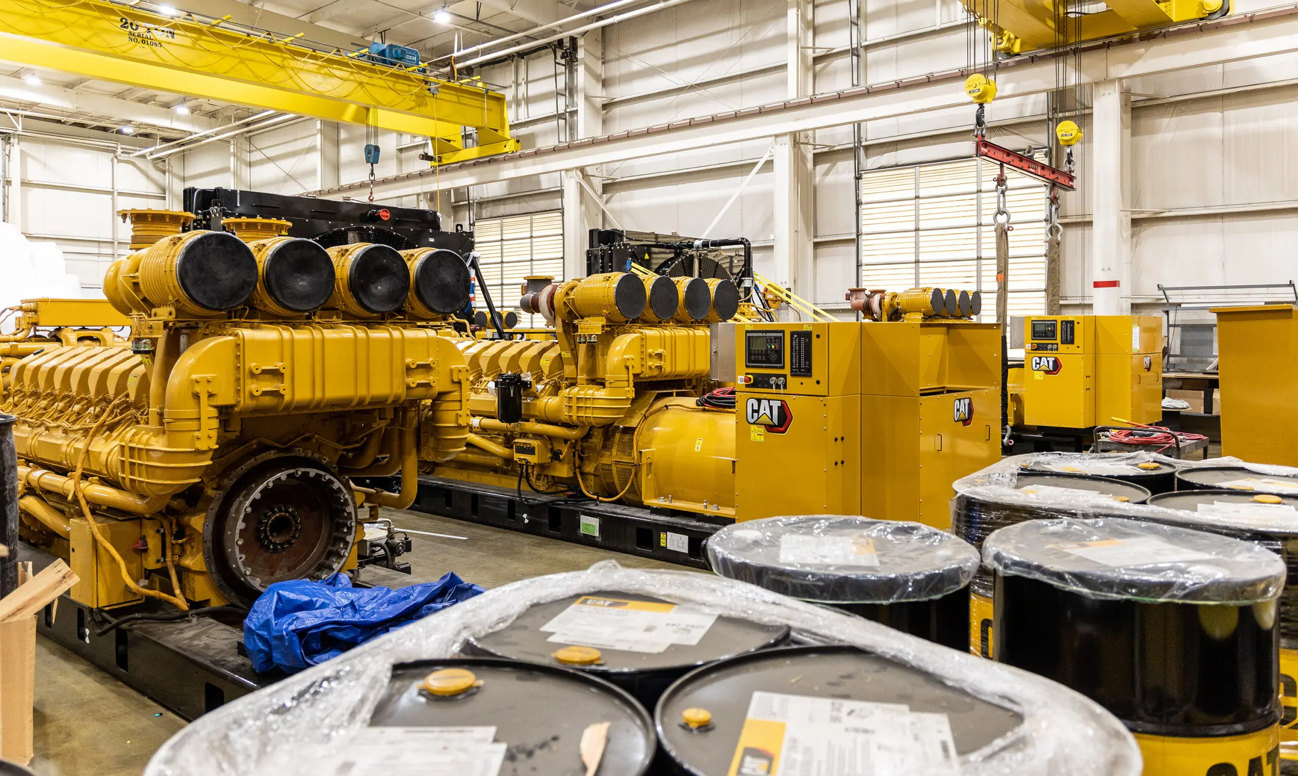 Generators in Carter's Engineering Services workshop